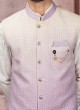 Stylish Thread Embroidered Nehru Jacket Set